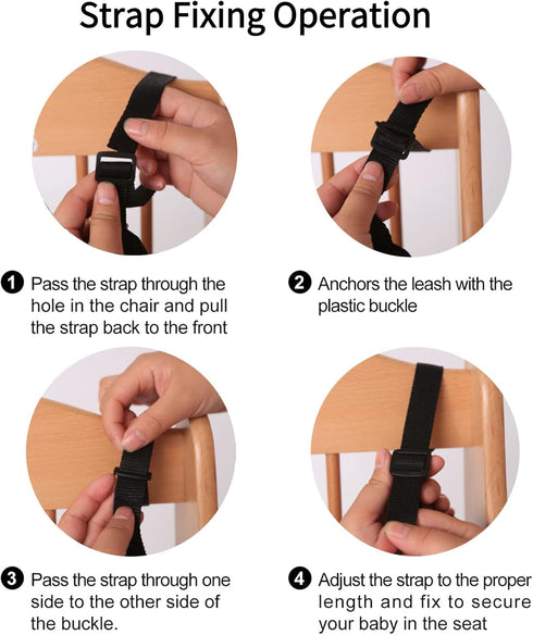 Baby Chair Safety Harness, Durable Adjustable 5 Point Belt for Stroller, Pushchair, High Chair Protection