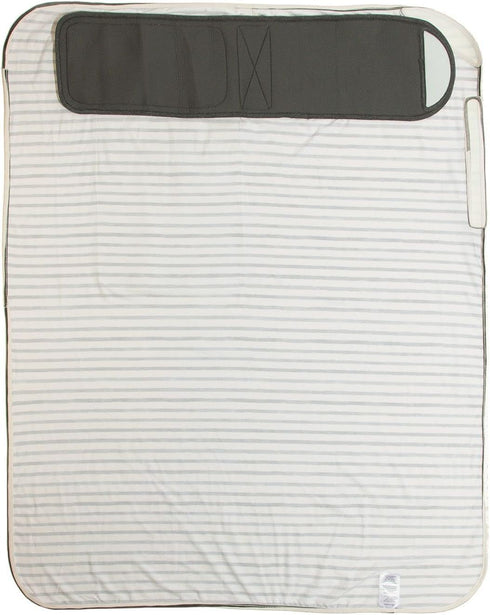 Charcoal Stripes Swaddle Blanket - One Size Fits All by Freshly Picked