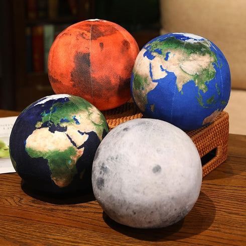 Ultra-realistic 3D Planet, Moon, Earth, The Sun Plush Toys for Kids, Educational Learning Toy
