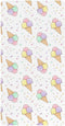 Jynexis Ice Cream White Pink Pattern Baby Crib Sheets, Cotton Fitted Crib Sheet,