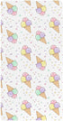 Jynexis Ice Cream White Pink Pattern Baby Crib Sheets, Cotton Fitted Crib Sheet,
