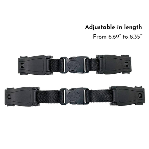 G Ganen Universal Child Chest Harness Clip, Anti-Slip Baby Chest Clip Guard for Seats, Strollers (Black, Set of 1)