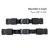 G Ganen Universal Child Chest Harness Clip, Anti-Slip Baby Chest Clip Guard for Seats, Strollers (Black, Set of 1)