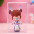 FOMIYES Bear Brick 5pcs Cube Plastics Box with Base - Clear Specimen Showcase Dolls Display Box for Action Figures