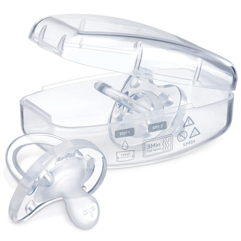 Chicco PhysioForma Pacifier - 100% Soft Silicone One Piece for Babies 0-6 Months, BPA & Latex Free, Pack of 4