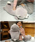 Husky Plush Pillow, Huskie Stuffed Animal Toy, Puppy Throw Pillow for Kids and Adults (13.7 Inch)