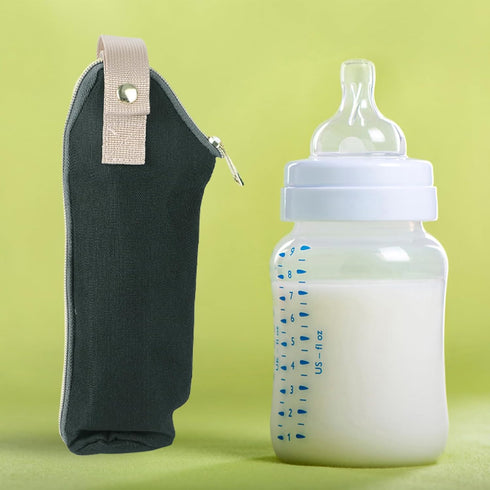 LIOOBO 2pcs Breast Milk Storage Bags Milk Bottle Pouches Thermal Insulation Feeding Bottle Bag for Mom Compact