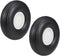 uxcell Tire and Wheel Sets for RC Car Airplane, PU Sponge Tire with Plastic Hub, 5" 2pcs