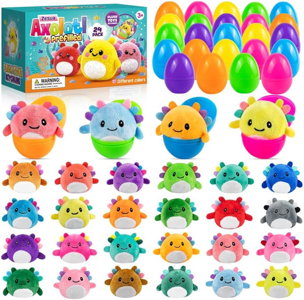 Easter Basket Stuffers Easter Basket Essentials 24 Pack Prefilled Plastic Eggs with