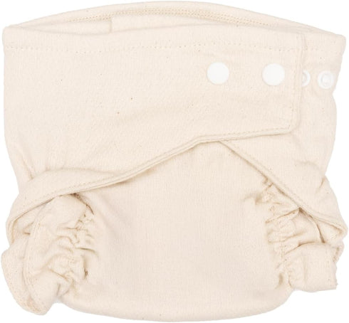 Osocozy 6 Count (Pack 1) 100% 1 7-18 lbs Two Sized Fitted Cloth Diaper - of - Soft, Durable and Absorbent Cotton
