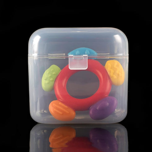 Accmor Pacifier Case, 2 Pack Transparent Container for 2 Pacifiers, BPA Free