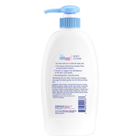 5.5 Recommended 13.5 (400 SEBAMED Baby Lotion pH Ultra Mild Hydration Dermatologist Non-Greasy Moisturizer for Delicate