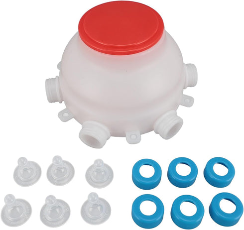 Fockety 6 Lamb Milk Feeder Bottle, Pacifier Round PC Plastics Easy to Clean Sheep Feeding Cup, Portable Safe Milk Pot