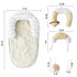 2-in-1 Tummy Aila+Aiden Time Mat and Seated Support with Sensory Toys for Newborns and Babies Includes Detachable