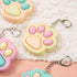 12 Zioyihan Pcs Cat Paw Fidget Toys Fidget Keychain, Mini Clicker Sensory Toy Anxiety and Stress Relief for Adults