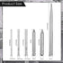 6 Pieces Metal Model Kits Tool Sets - Edges Tabs Cylinder Cone Shape Bending Assist Tools for DIY Metal Puzzles