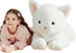 IKASA Giant White Cat Stuffed Animal Plush Toy - 30" Jumbo Cute Fluffy Oversized Plushie Gifts for Kids