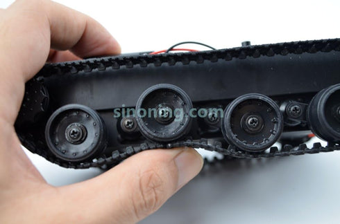 Mini Smart Robot Tank Car Chassis Kit with Rubber Track Crawler Arduino 130 Motor