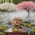 Set 14+, 2028PCS, Japanese Cherry Blossom Tree Building Block Teen Age Sakura Flowers Botanicals Micro Blocks