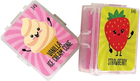 Raymond Geddes Link Up Scented Kneaded Erasers, Series Two - 36 Pieces, Fun Puzzle Kids Erasers with Snap Case