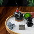 Set 15 of Zen Sand Garden for Desk, DIY Zen Garden Tabletop Rock Figure Lotus Plant Rake Tools Meditation Zen Home