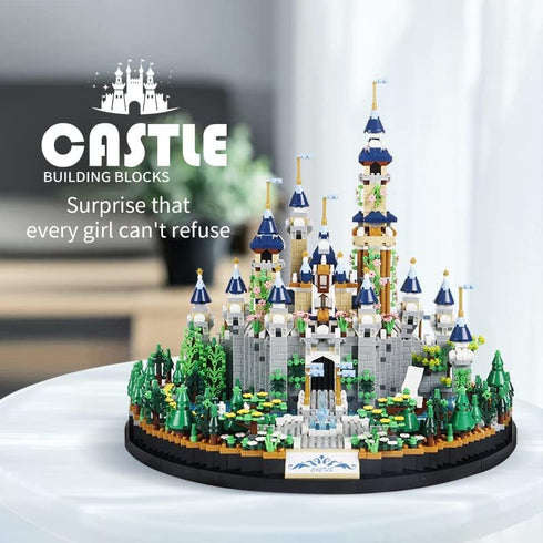 3600PCS Castle Building Blocks Set - Creative Ideals Dream Palace, Best Micro Mini Bricks Gift for 14+