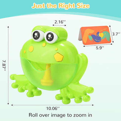 HengGL 24 Light Up Baby Bath Bubble Toys,Tub Big Frog Automatic Bubble Maker Blower with Music Baby Fun Shower Toys