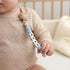 Customizable Silicone Pacifier Clip with Name - Personalized Monogram for Boys and Girls