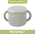 WeeSprout Snack Containers, Set of 2 Food Grade Silicone Cups with Spill-Proof Tops for Toddlers and Babies