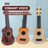 Kisangel Kids Toy Guitar - Ukulele Musical Instrument for Boys and Girls, Beige