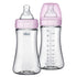 Chicco Duo 9oz Hybrid Baby Bottle, Real Glass Inside, Lightweight Plastic Outside,