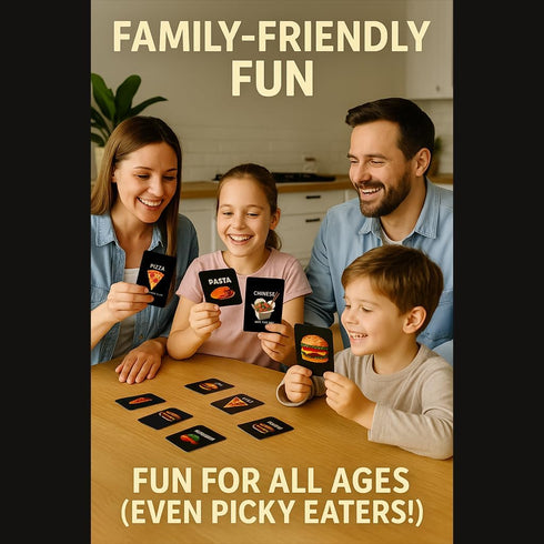 NY HORIZON 20 The Great American Bite-Off Food Decision Cards for Dinner | Food Options Card Deck | Food Dice