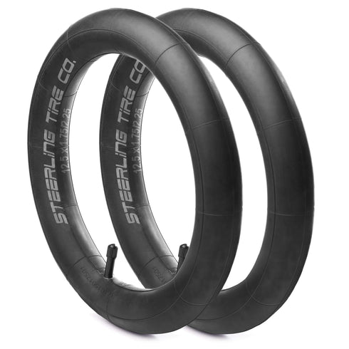 Premium 12.5'' x 1.75/2.25 Explosion Proof Front Inner Tire Tube for BOB Revolution Strollers, 2 Pack, Steerling Tire