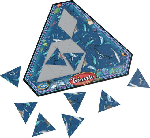 Think Fun Triazzle Picture-Matching Brainteaser Puzzle (Dolphins) for Ages 8 and Up (76491)