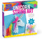 Craft-tastic String Art Craft Kit, Makes 2 Large Canvases, Unicorn Edition