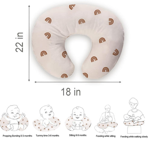 lethooly 2 PackNeutral 22.5in*18in Nursing Pillow Cover Breastfeeding Pillow Cover Fits Nursing Pillow for Baby Boy