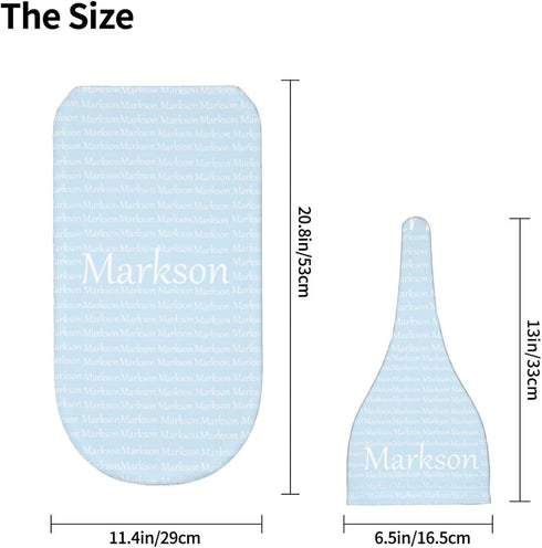 Generic Set Personalized Baby Swaddle Blanket with Name, Custom Nursery Blankets, Customized Infant Gifts, Newborn