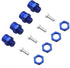 4Pack Share Goo Metal Wheel Hex Drive Hub Adapter Conversion, 12mm to 17mm, 15mm Offset Extension Compatible with