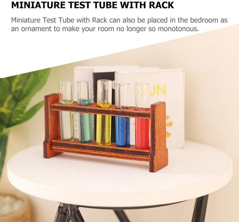 Furniture 1 Set Dollhouse Toy Miniature Test Tube Model, Mini Props for Small House Accessories