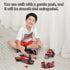 Train Building Toys Set 3 in 1 Steam Train Motorcycle Tractor Building Block for Kids STEM Creative Kit