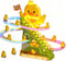RCOOS Duck Climbing Toy Set Electric Light Slide Climbing Toys for Automatic Stairs,Playful