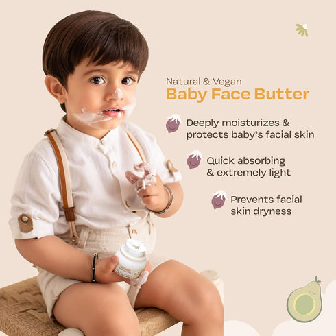 Generic 0-12 50gm. M.a.a.t.e Face Butter cream | Enriched with Shea Butter & Avocado | Baby Face Butter For Kids years