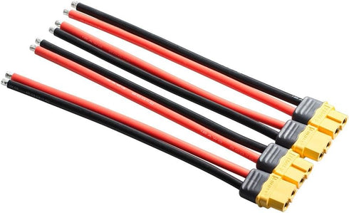 8pcs XT60 Plug Male Female Connector with 150mm 12AWG Silicon Wire for RC Lipo Battery FPV Drone