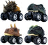 DINOBROS Pull Back Dinosaur Car Toys, 4 Pack Dino Toys for 3 Year Old Boys and Toddlers T-Rex Games