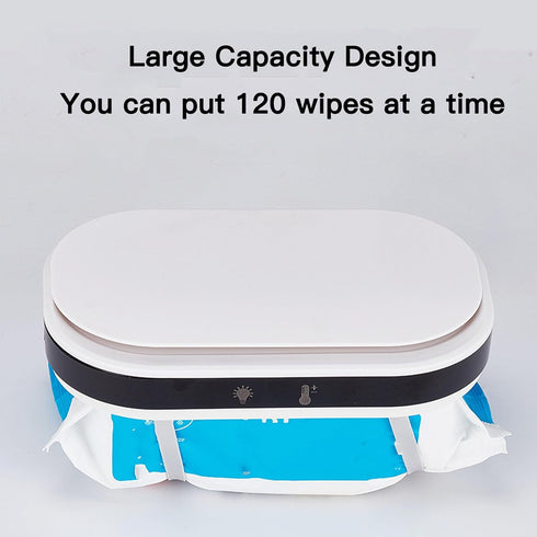 HaloVerde Travel Baby Wipes Heater with Integrated Night Light for Soothing Diaper Changes, Constant Temperature Wipes