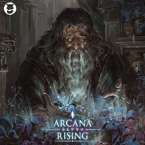 Grey Fox Games Arcana Rising Board Game, 20-60 Minutes, 1-6 Players, Study The Mystic Arts to Become The Archmage!