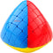 Willking Pyramorphix 5X5 Mastermorphix Megamorphix Stickerless Magic Speed Puzzle Cube, Pyramid-Shaped Brain Teaser