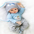 Reborn Baby Dolls Boy Clothes Set for 17-22 Inch Newborn Dolls, 4 Piece Pack