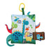 Set 0-6-12-18 Dinosaur Infant Toys Crinkle Books Touch and Feel with Dino Teether and Paci Clip Babies Months