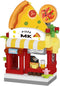 Gearblox Pizza Shop Street City View Mini House Festival Micro Building Toy Blocks